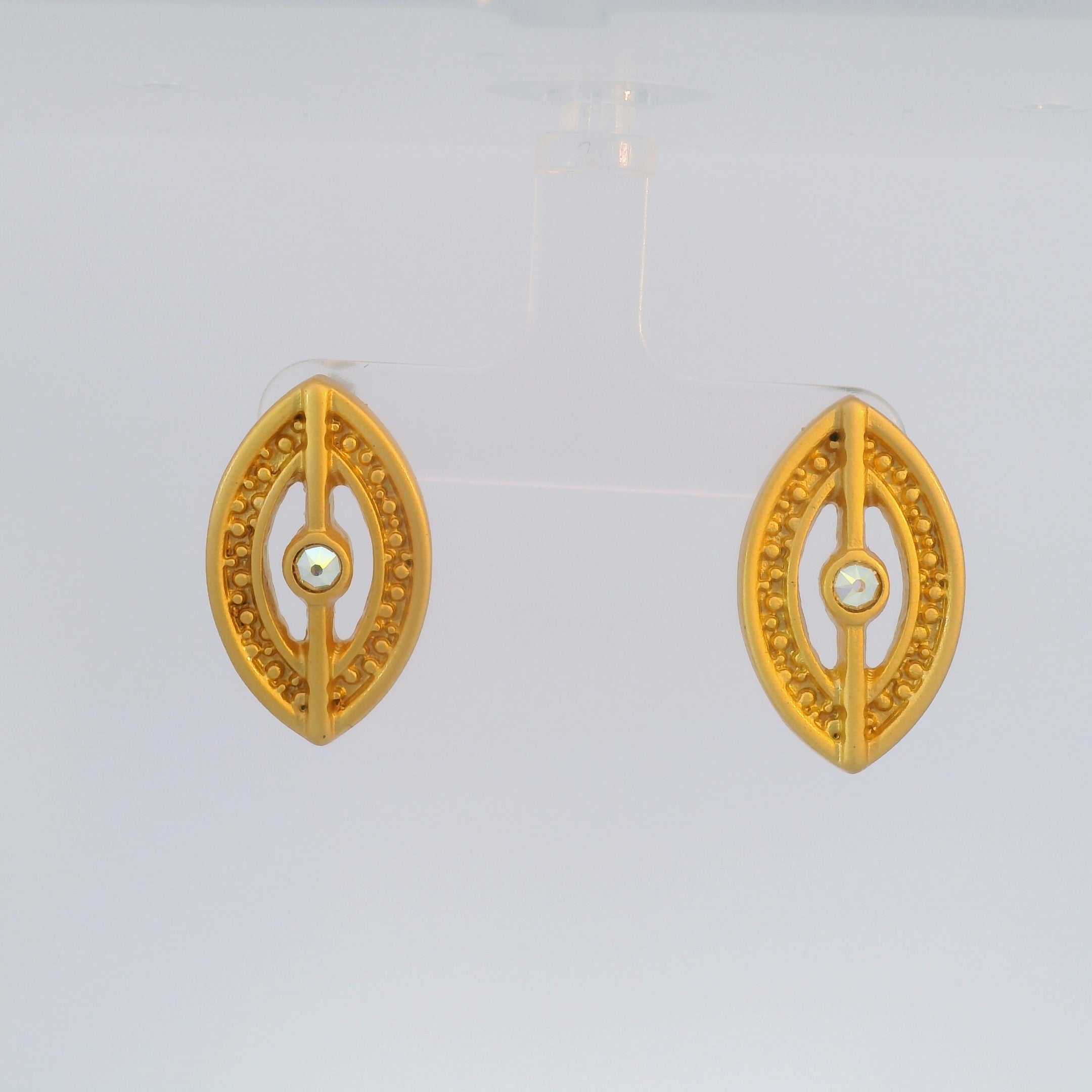 Aretes Cristal Golden Eye