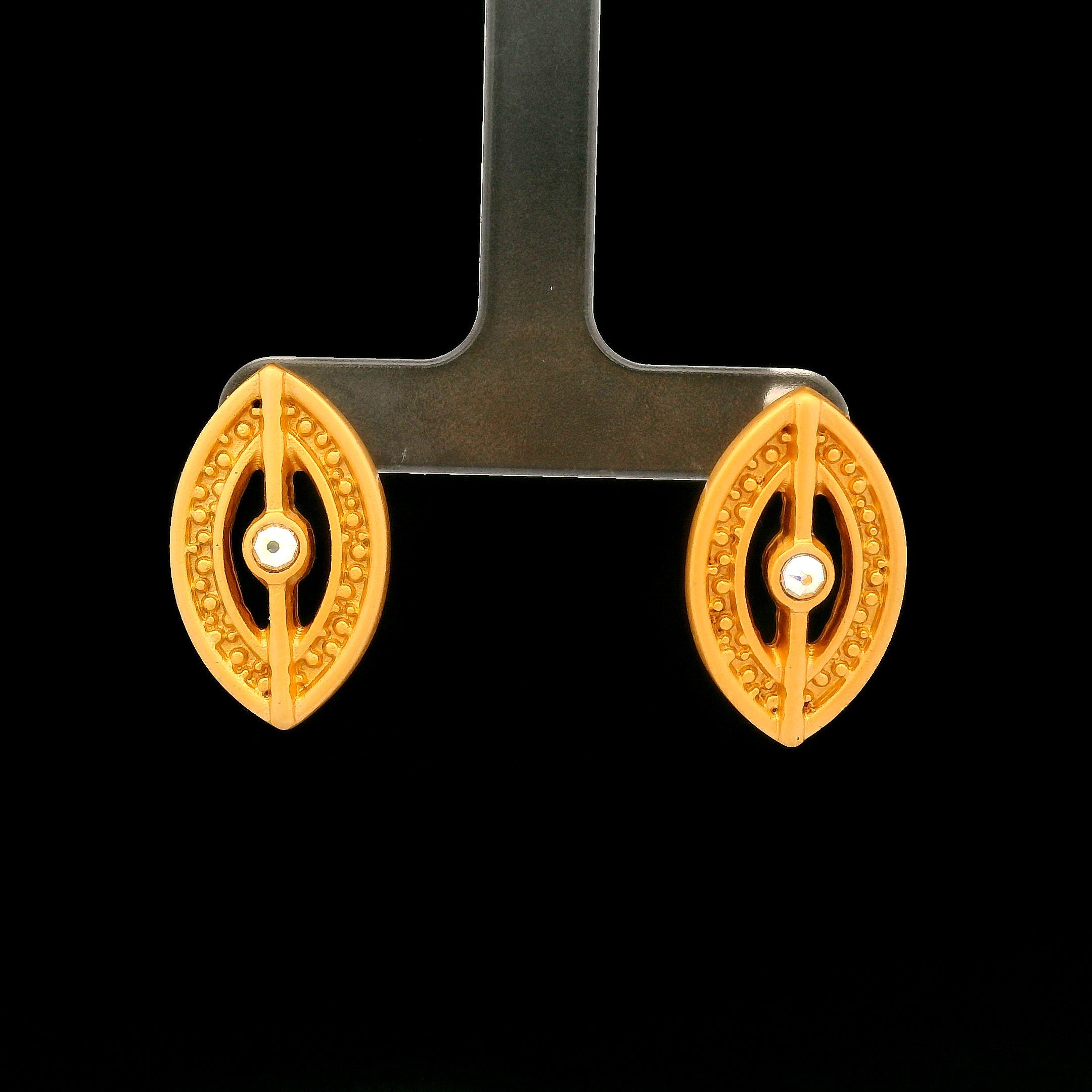 Aretes Cristal Golden Eye