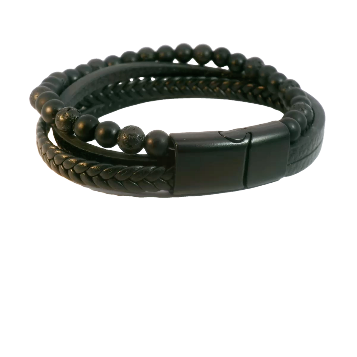 Pulsera Cuero Trenzado Unisex