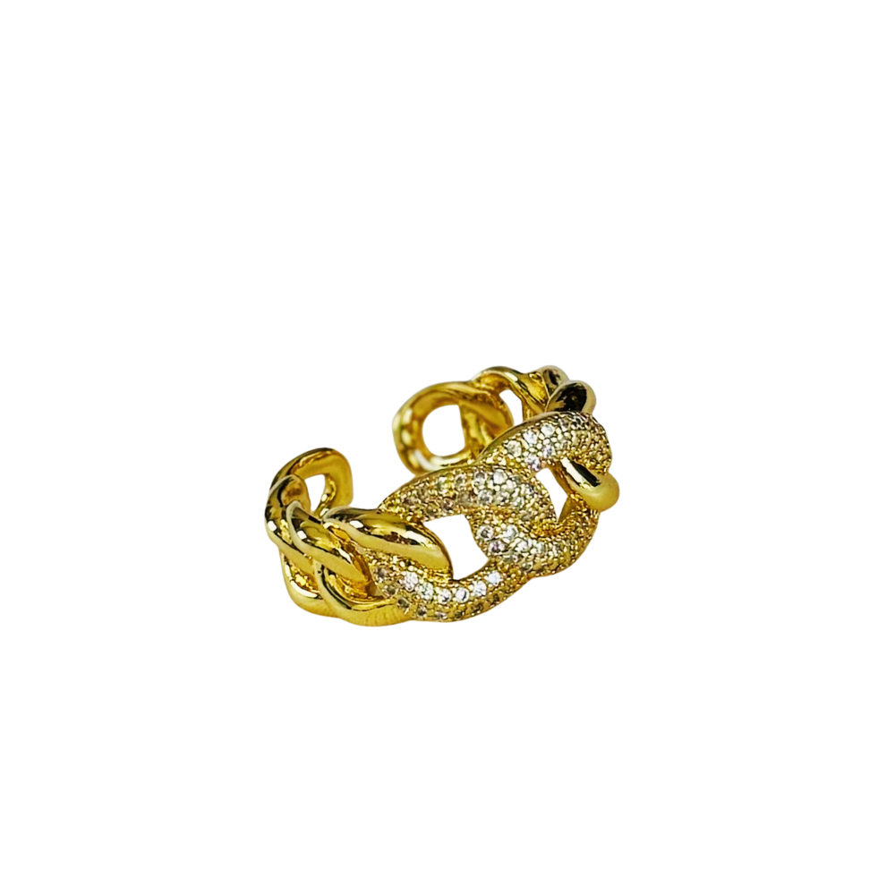 Anillo Chain Zirconia